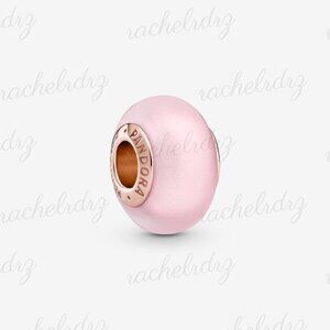 Pandora Matte Pink Murano Glass Charm|Pendant